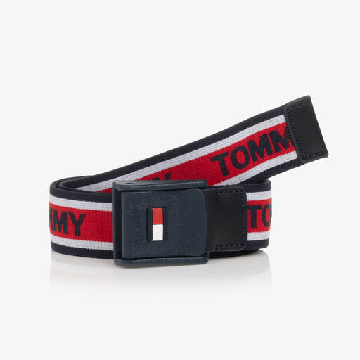 Tommy Hilfiger-Red Logo Tape Belt  | Childrensalon