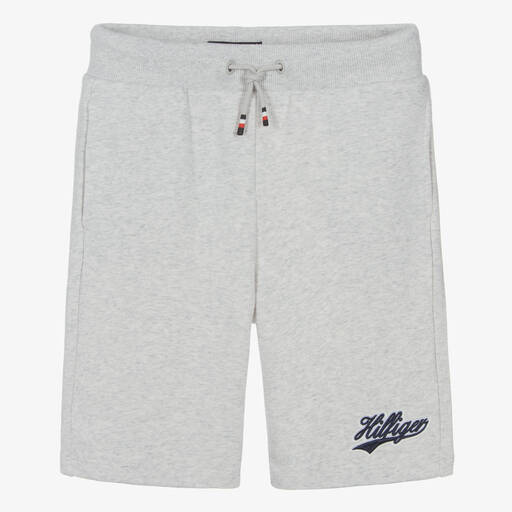 Tommy Hilfiger-Teen Boys Grey Cotton Jersey Bermuda Shorts | Childrensalon