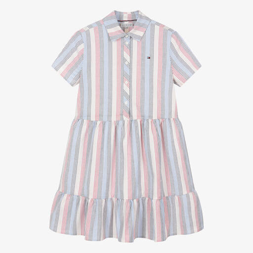 Tommy Hilfiger-Teen Girls Striped Cotton Dress | Childrensalon