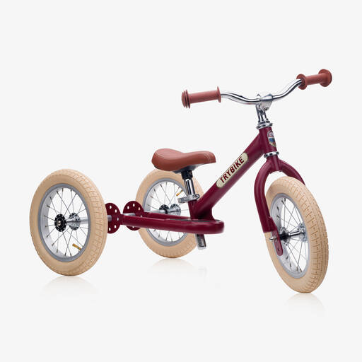 Trybike-دراجة ثلاثية العجلات 2 في 1 لون أحمر | Childrensalon