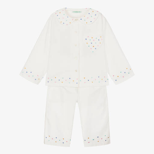 Turquaz-Pyjama ivoire en coton Fille  | Childrensalon