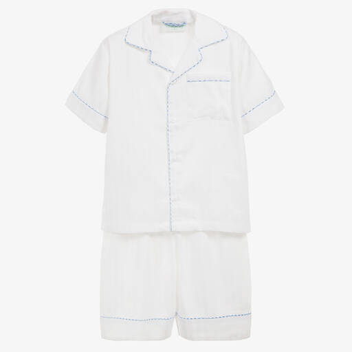 Turquaz-Pyjashort blanc en coton  | Childrensalon