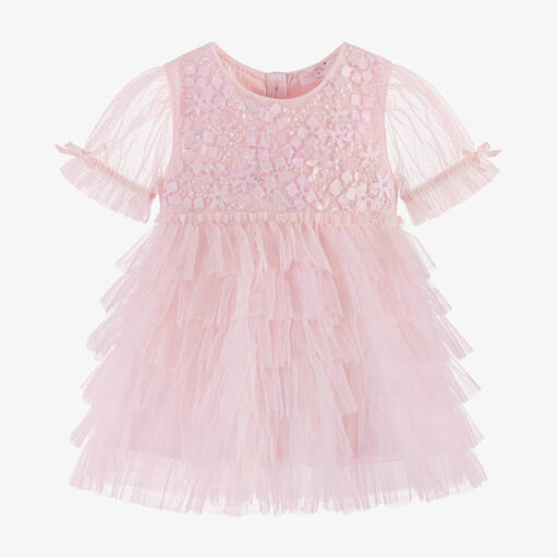 Tutu du Monde-Baby Girls Pale Pink Tulle Dress | Childrensalon