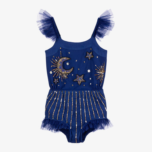 Tutu du Monde-Girls Blue Wonderful Wizard Onesie Costume | Childrensalon