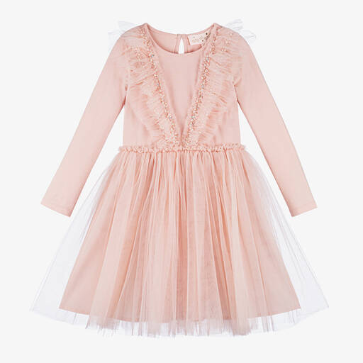 Tutu du Monde-Girls Pink Jersey & Tulle Tutu Dress | Childrensalon