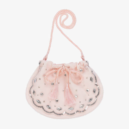 Tutu du Monde-Girls Pink Sequin Shoulder Bag (26cm) | Childrensalon
