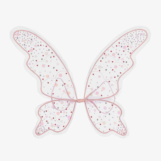 Tutu du Monde-Girls Pink Sequin & Tulle Fairy Wings | Childrensalon