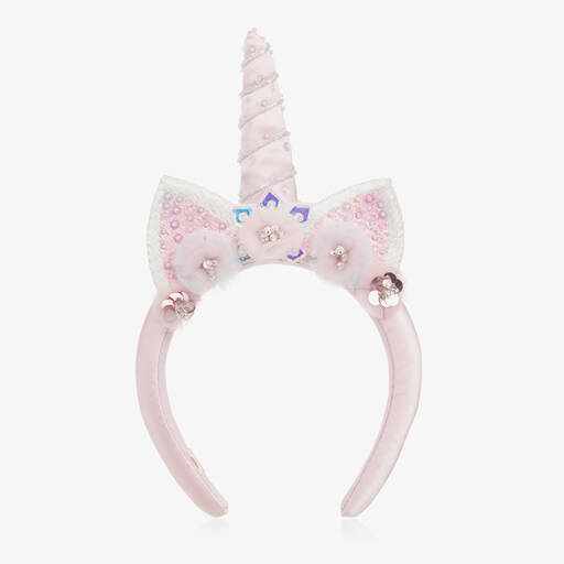 Tutu du Monde-Girls Pink Unicorn Hairband | Childrensalon