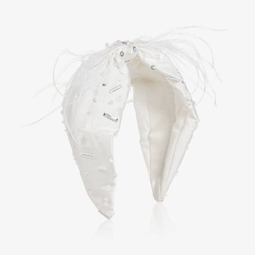 Tutu du Monde-Girls White Swan Lake Hairband | Childrensalon