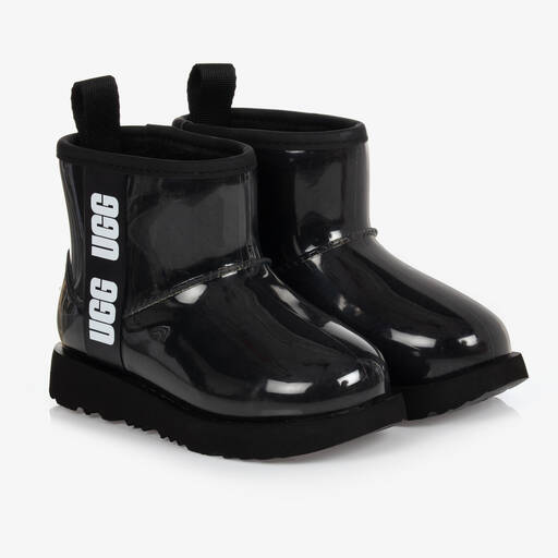 UGG-Black Translucent Waterproof Boots | Childrensalon