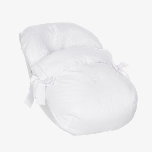 Uzturre-White Car Seat Baby Nest (75cm) | Childrensalon