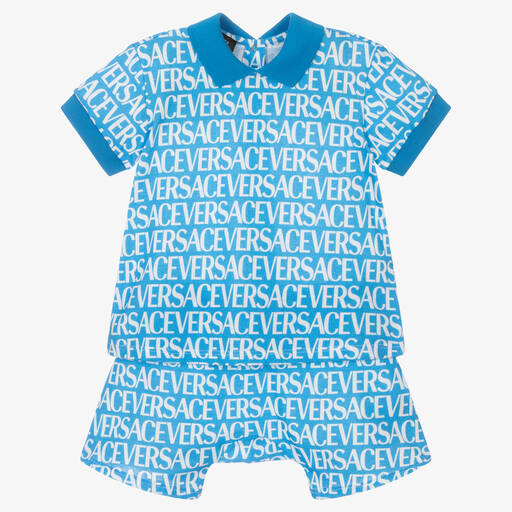 Versace-Baby Boys Cotton Shirt & Shorts Set | Childrensalon