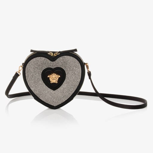 Versace-Black Heart Medusa Bag (15cm) | Childrensalon