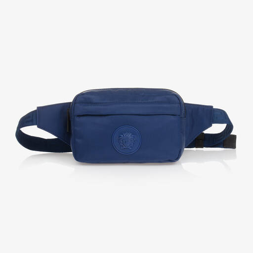 Versace-Blue Medusa & Greca Belt Bag (16cm) | Childrensalon