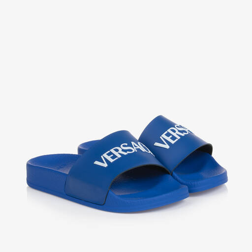 Versace-Blue Sliders | Childrensalon
