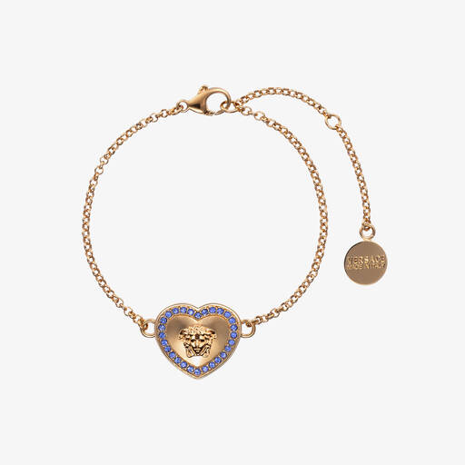 Versace-Золотистый браслет с сердечком Medusa для девочек | Childrensalon