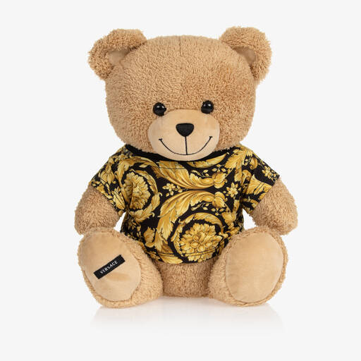Versace-Gold Baroque Teddy Bear (30cm) | Childrensalon