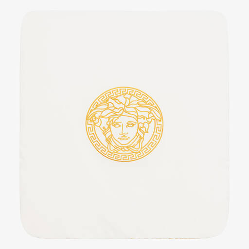 Versace-Decke mit goldener Medusa (73 cm) | Childrensalon