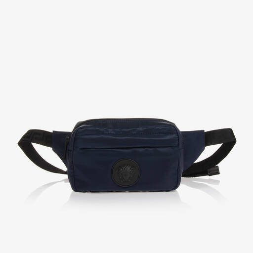 Versace-Navy Blue Medusa Belt Bag (16cm)  | Childrensalon