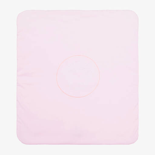 Versace-Pink Padded Cotton Medusa Blanket (75cm) | Childrensalon
