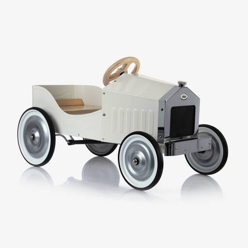Vilac-سيارة كلاسيكية بدواسات لون عاجي (81 سم) | Childrensalon