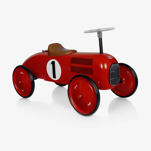 Vilac-Porteur voiture rouge vintage 76cm | Childrensalon