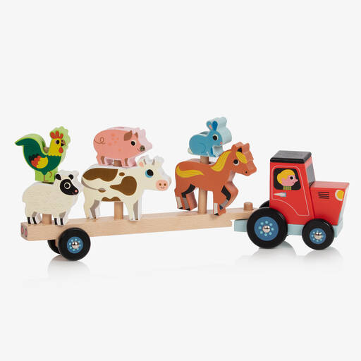 Vilac-Wooden Farm Stacking Toy (40cm) | Childrensalon