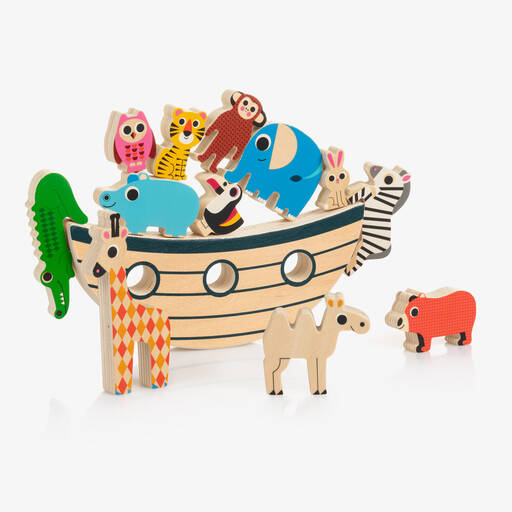 Vilac-Wooden Noah's Arc Balancing Toy Set (20cm) | Childrensalon