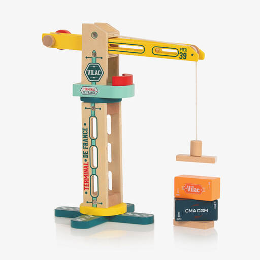 Vilac-Wooden Rotary Crane Toy (34cm) | Childrensalon