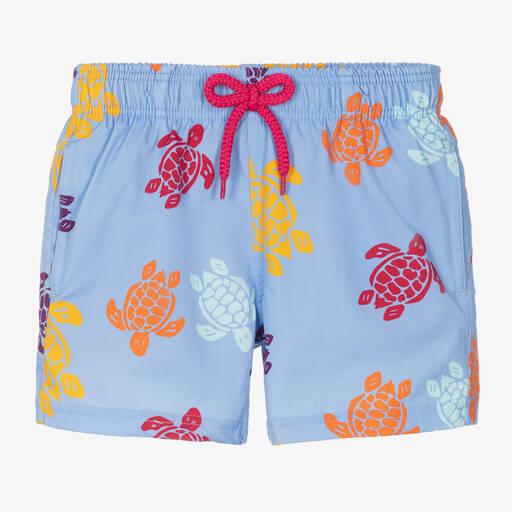 Vilebrequin-Boys Blue Turtle Swim Shorts | Childrensalon