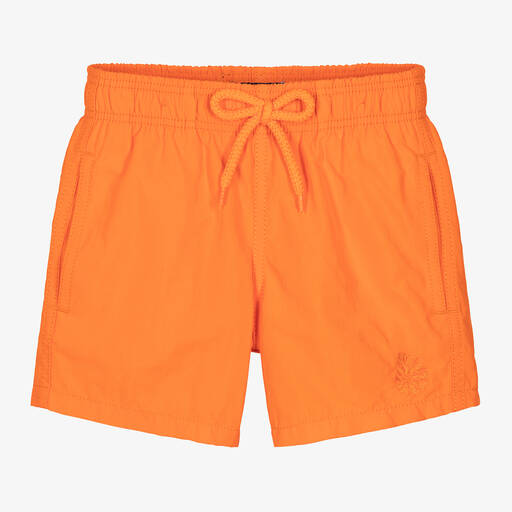 Vilebrequin-Boys Orange Water-Reactive Swim Shorts  | Childrensalon
