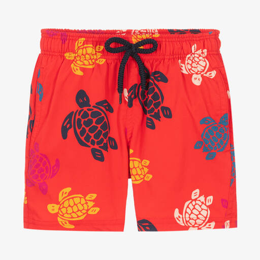 Vilebrequin-Boys Red Turtle Swim Shorts | Childrensalon