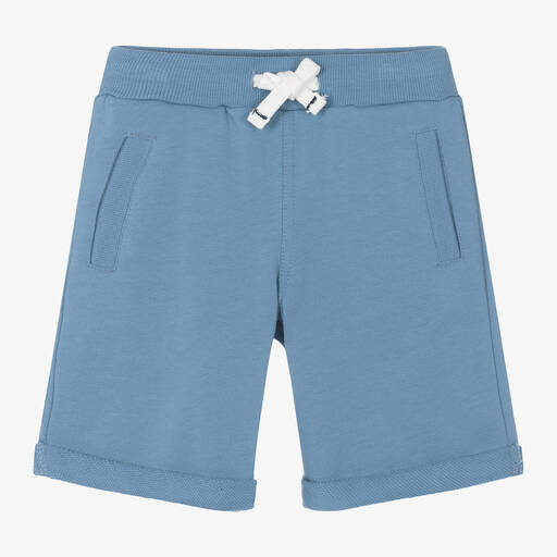 Week-end à la mer-Boys Blue Cotton Jersey Shorts | Childrensalon