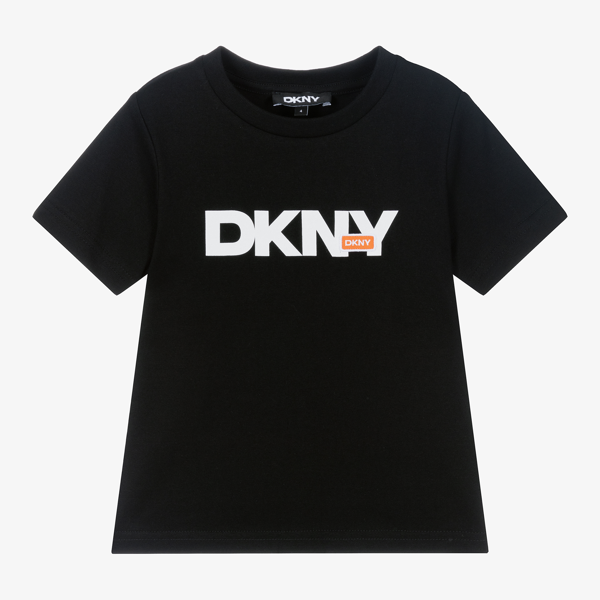 DKNY Black Organic Cotton T Shirt Childrensalon