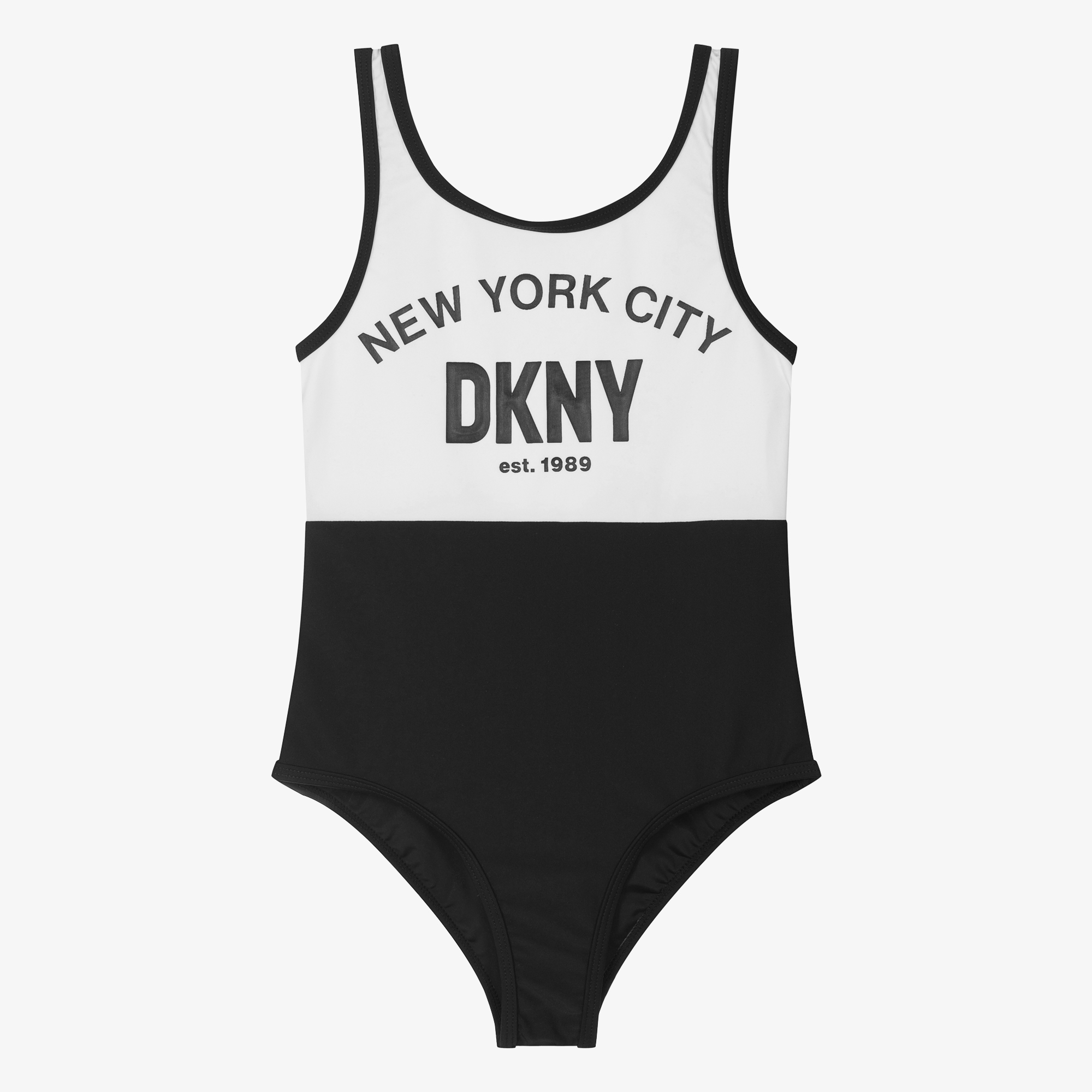 DKNY - Teen Green & White Swimsuit | Childrensalon