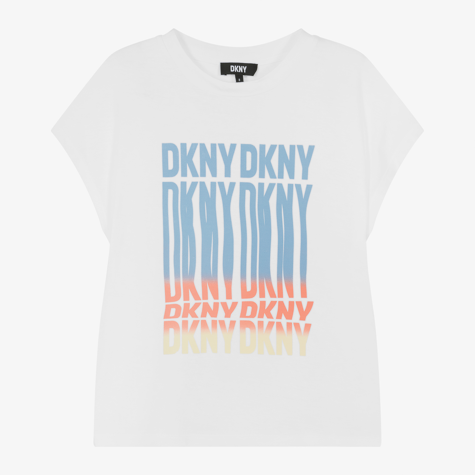 DKNY - Teen Girls White Cotton T-Shirt