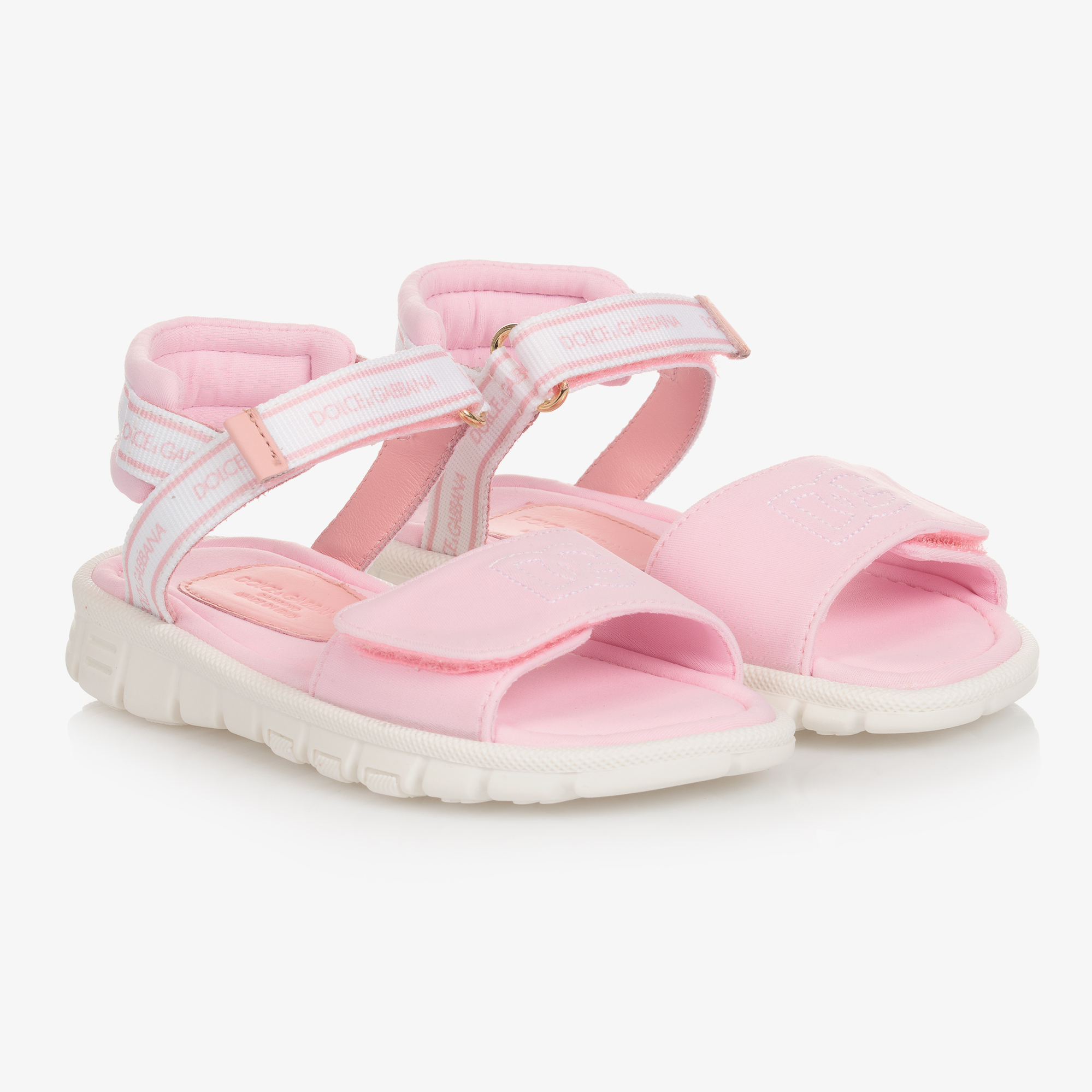 Dolce & Gabbana - Pink Patent Leather Sandals | Childrensalon