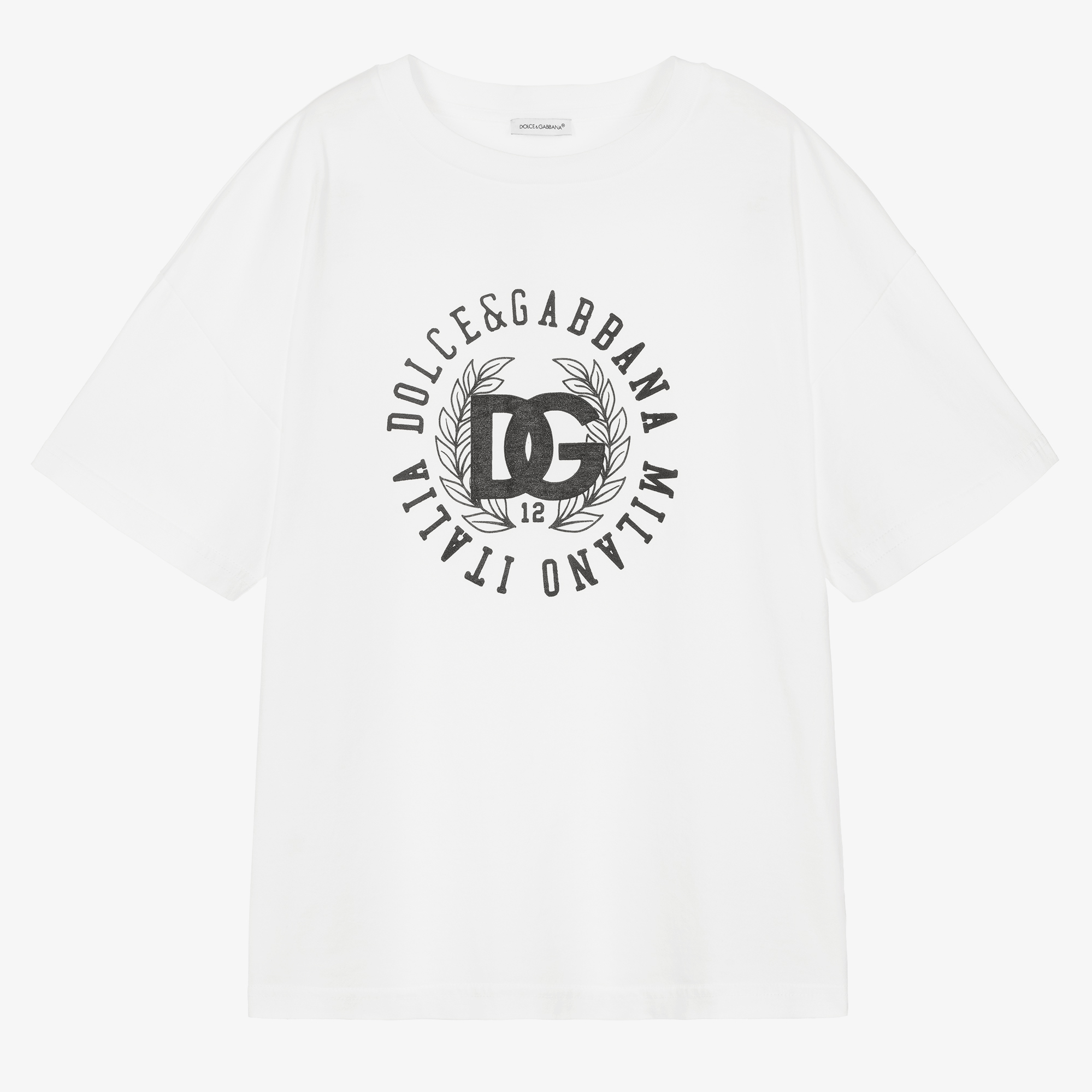 Dolce & Gabbana - Boys White Graffiti T-Shirt | Childrensalon