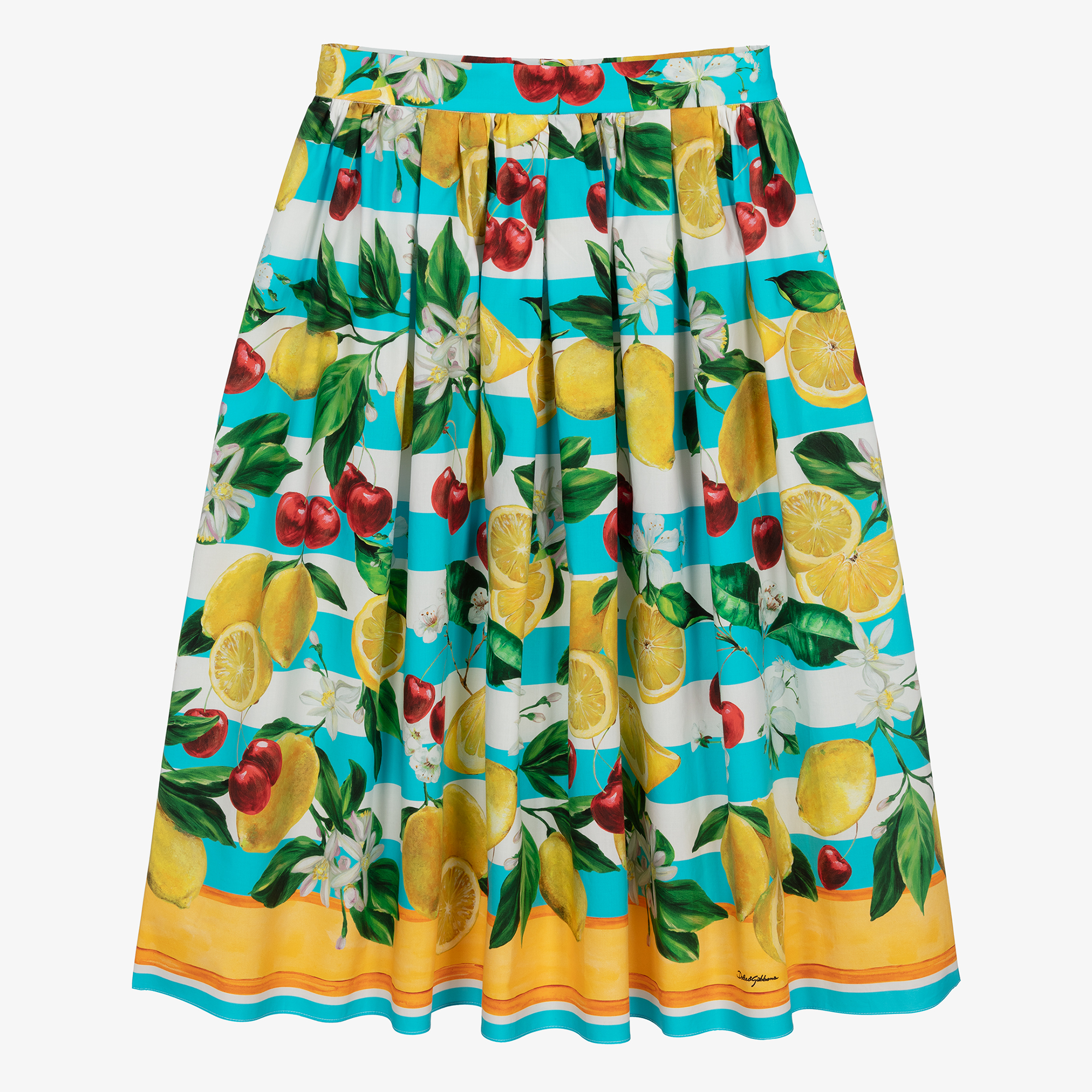 Dolce and shop gabbana lemon skirt