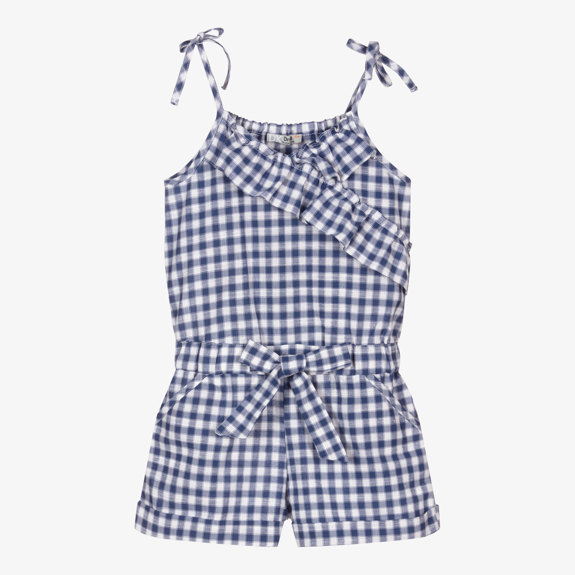 Dr. Kid - Blue & White Striped Playsuit | Childrensalon