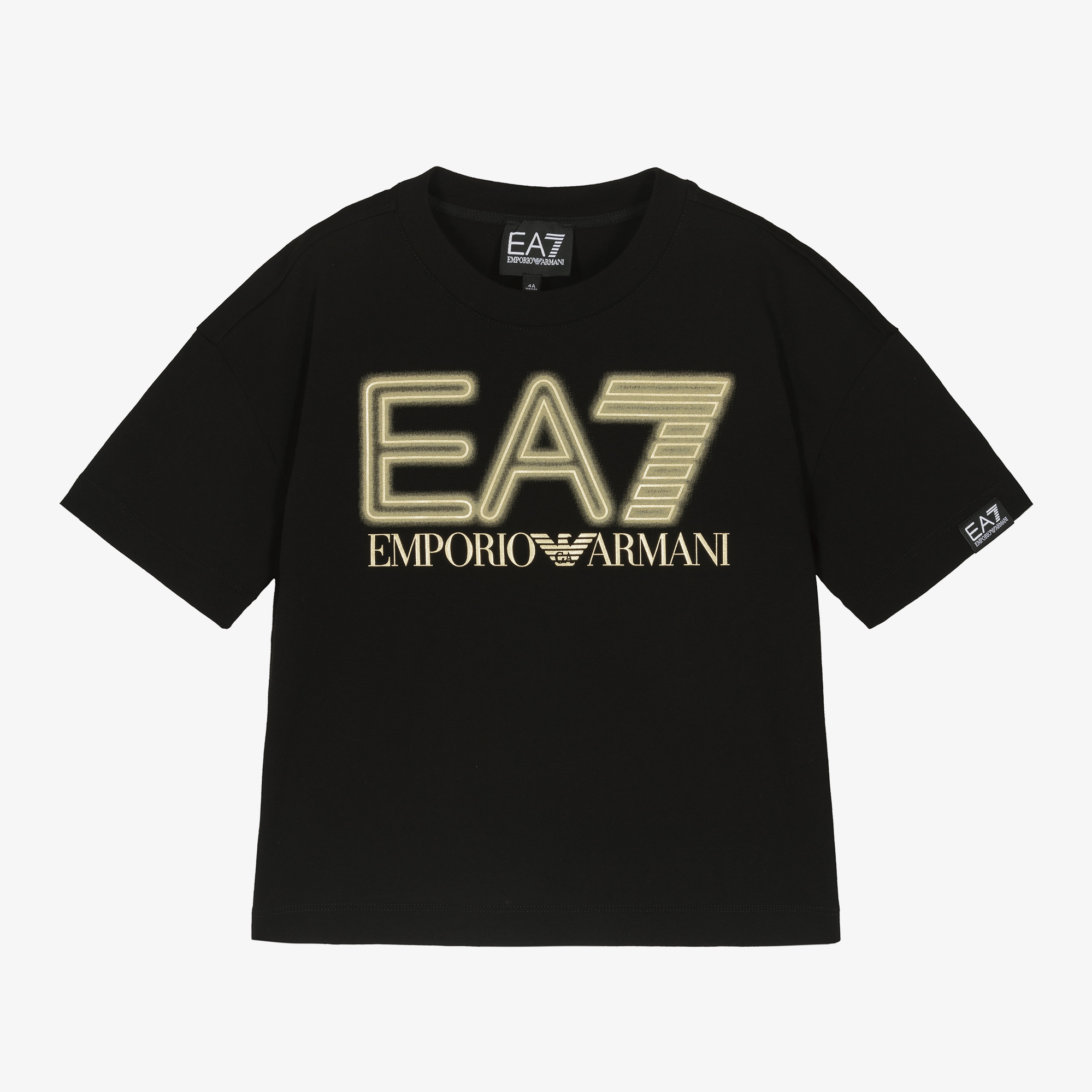 EA7 Emporio Armani Large Logo T Shirt Black