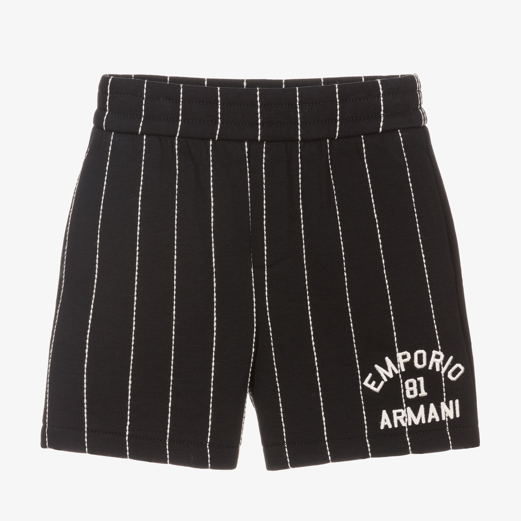 Decimale Schurk breken Emporio Armani - Baby Boys Blue Pin Stripe Cotton Shorts | Childrensalon