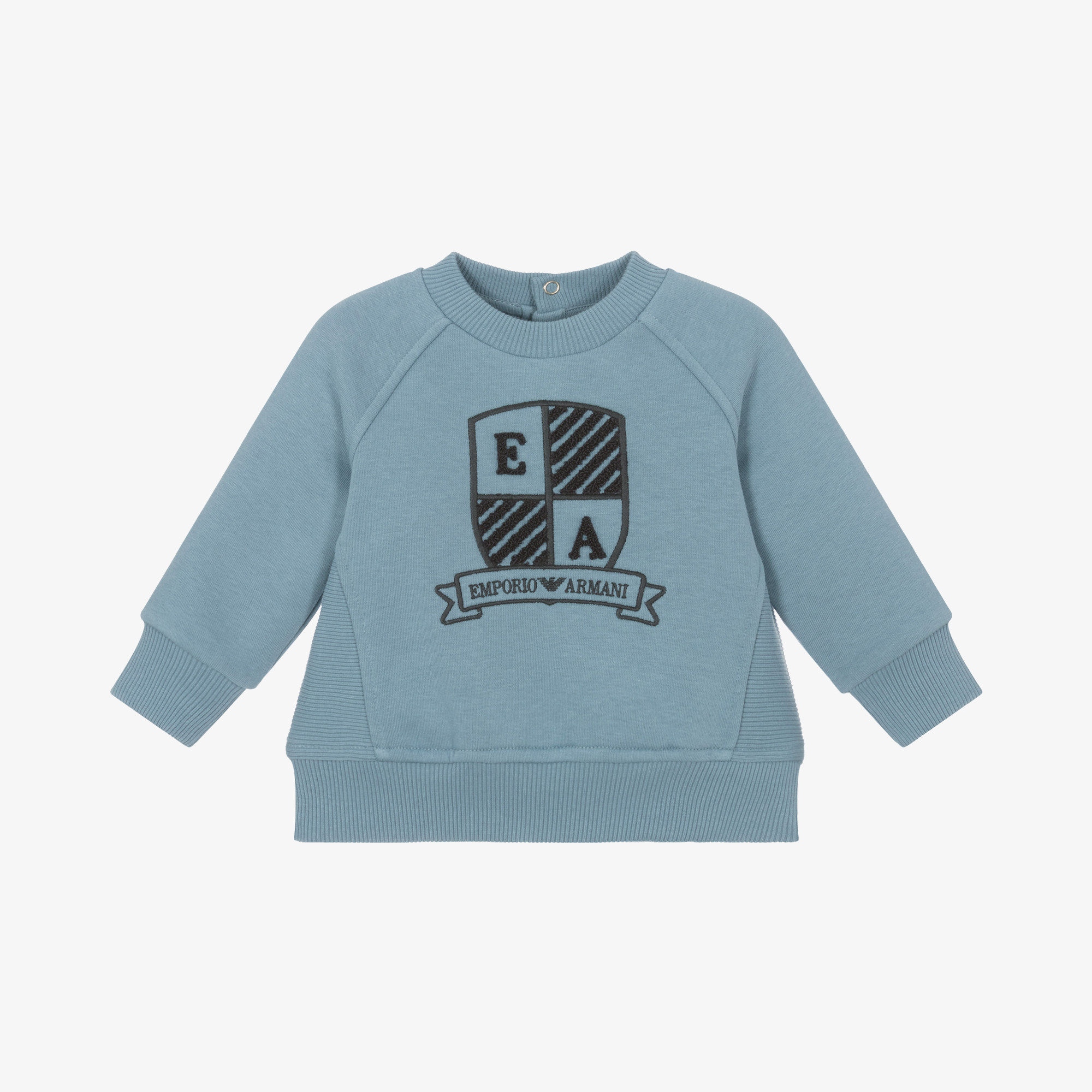 Emporio Armani Boys Blue Cotton Sweatshirt