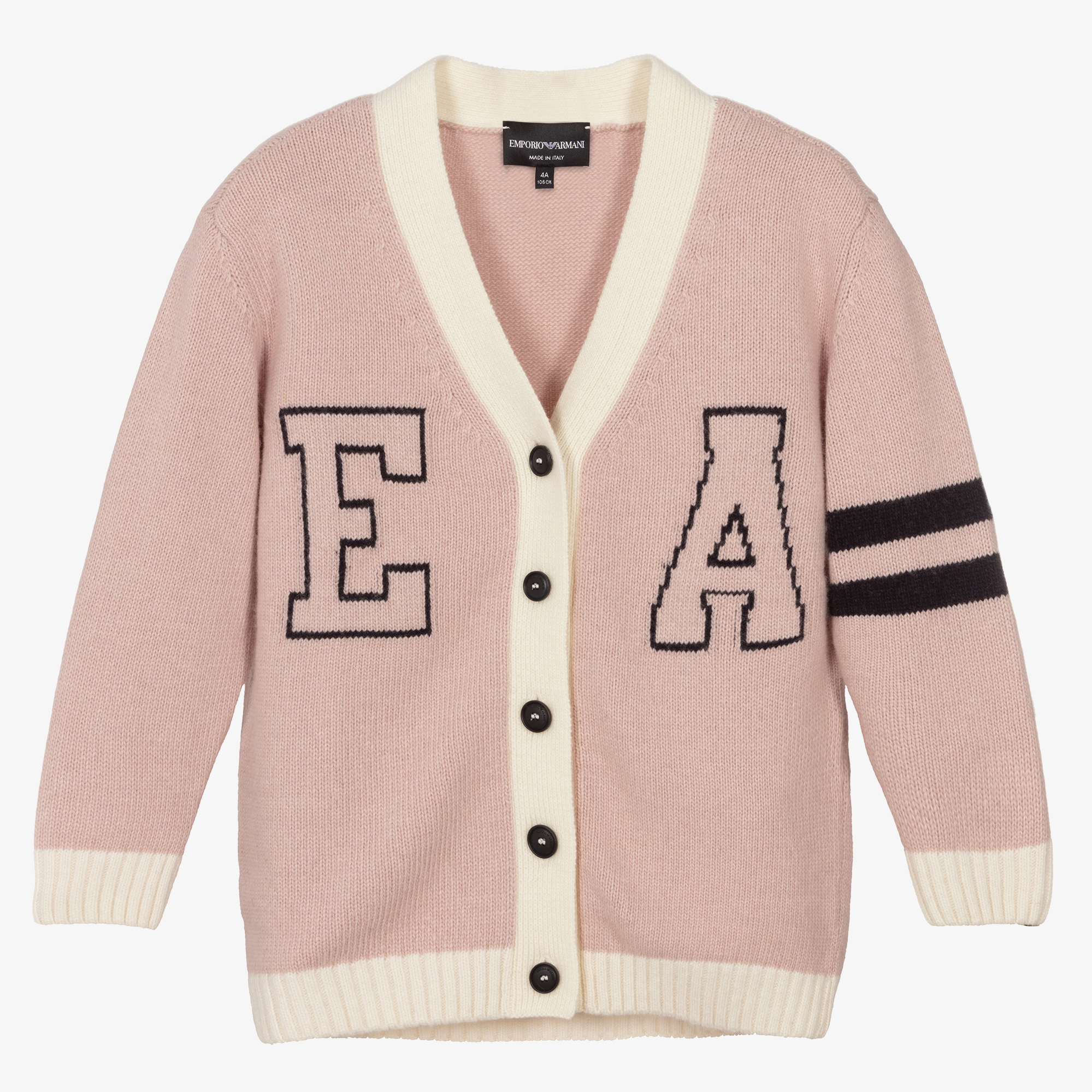 made in italy pink knit cardigan.