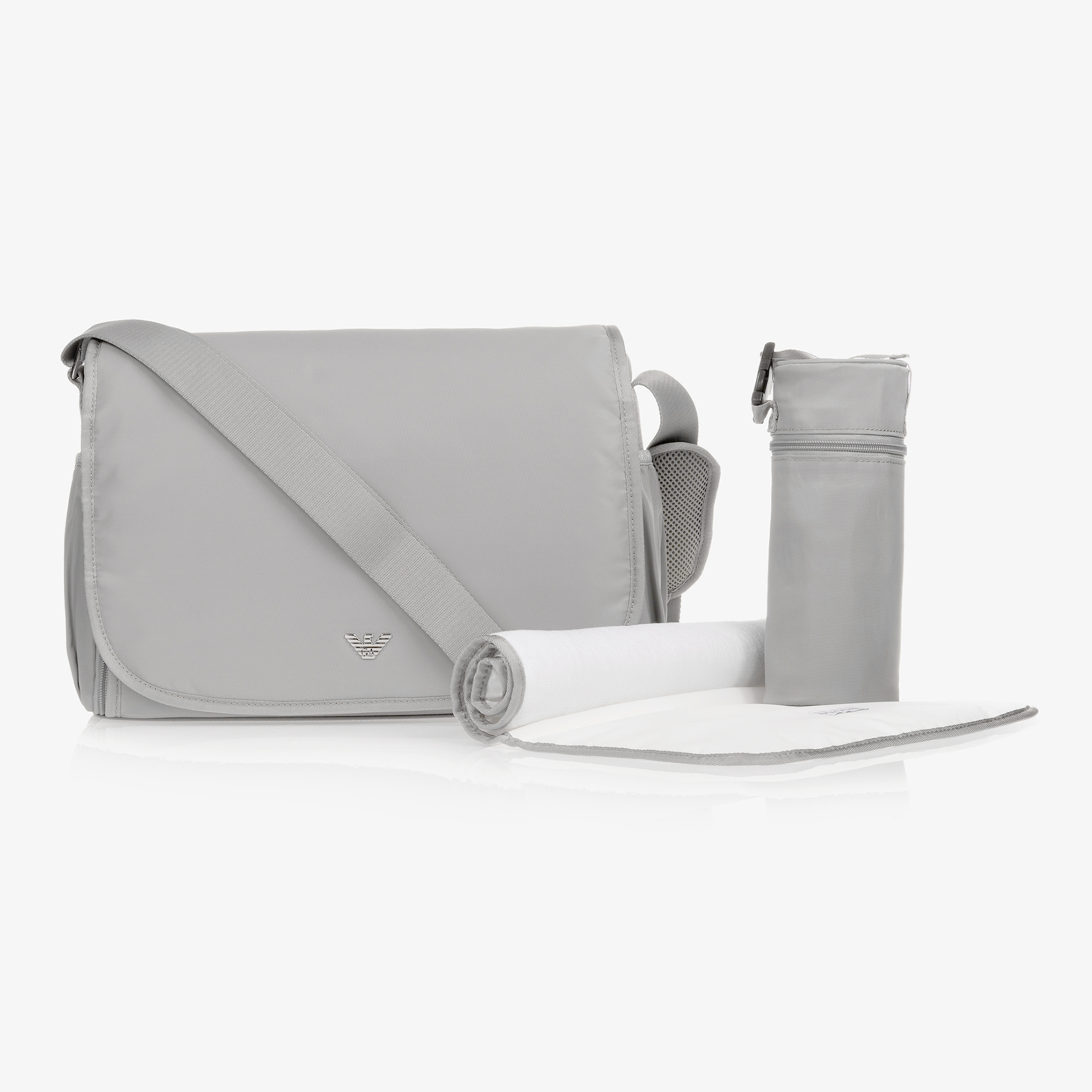 Emporio Armani - Grey Changing Bag (36cm) | Childrensalon