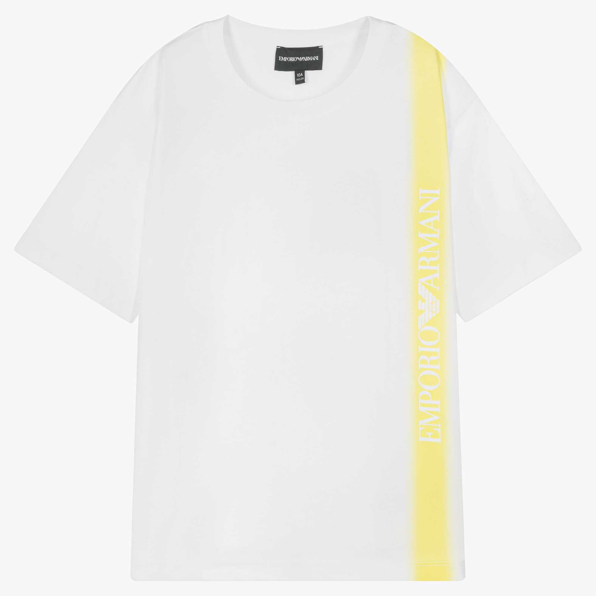 Emporio Armani - Yellow Cotton Logo T-Shirt | Childrensalon