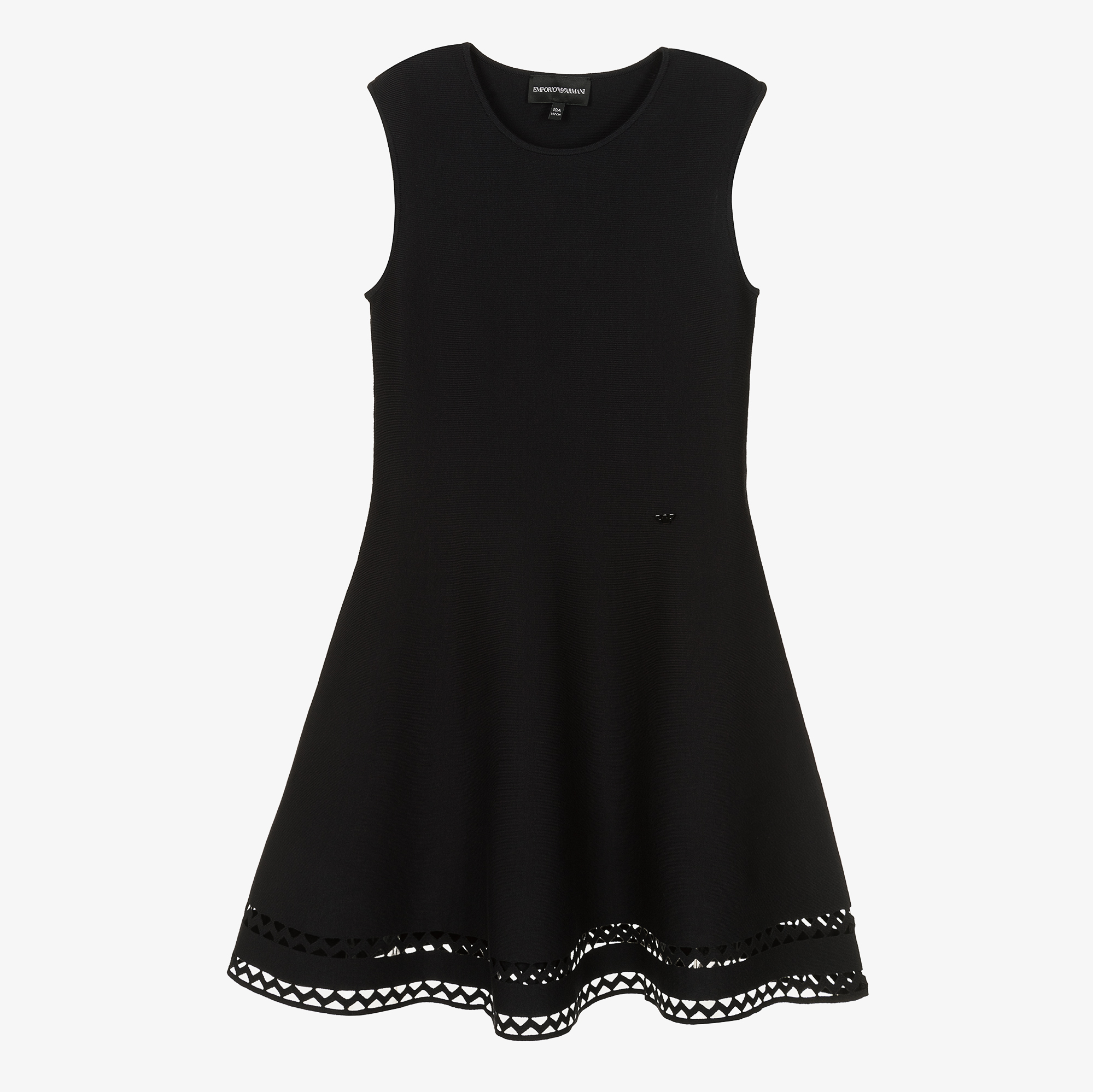 Emporio Armani - Teen Girls Navy Blue Milano Jersey Dress | Childrensalon