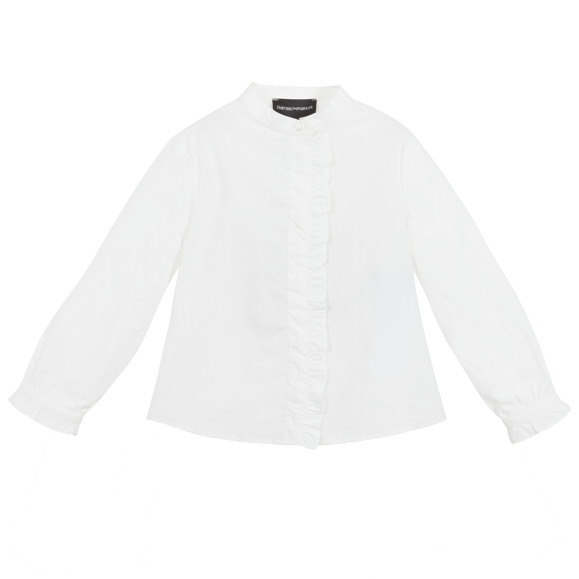 armani collarless shirt