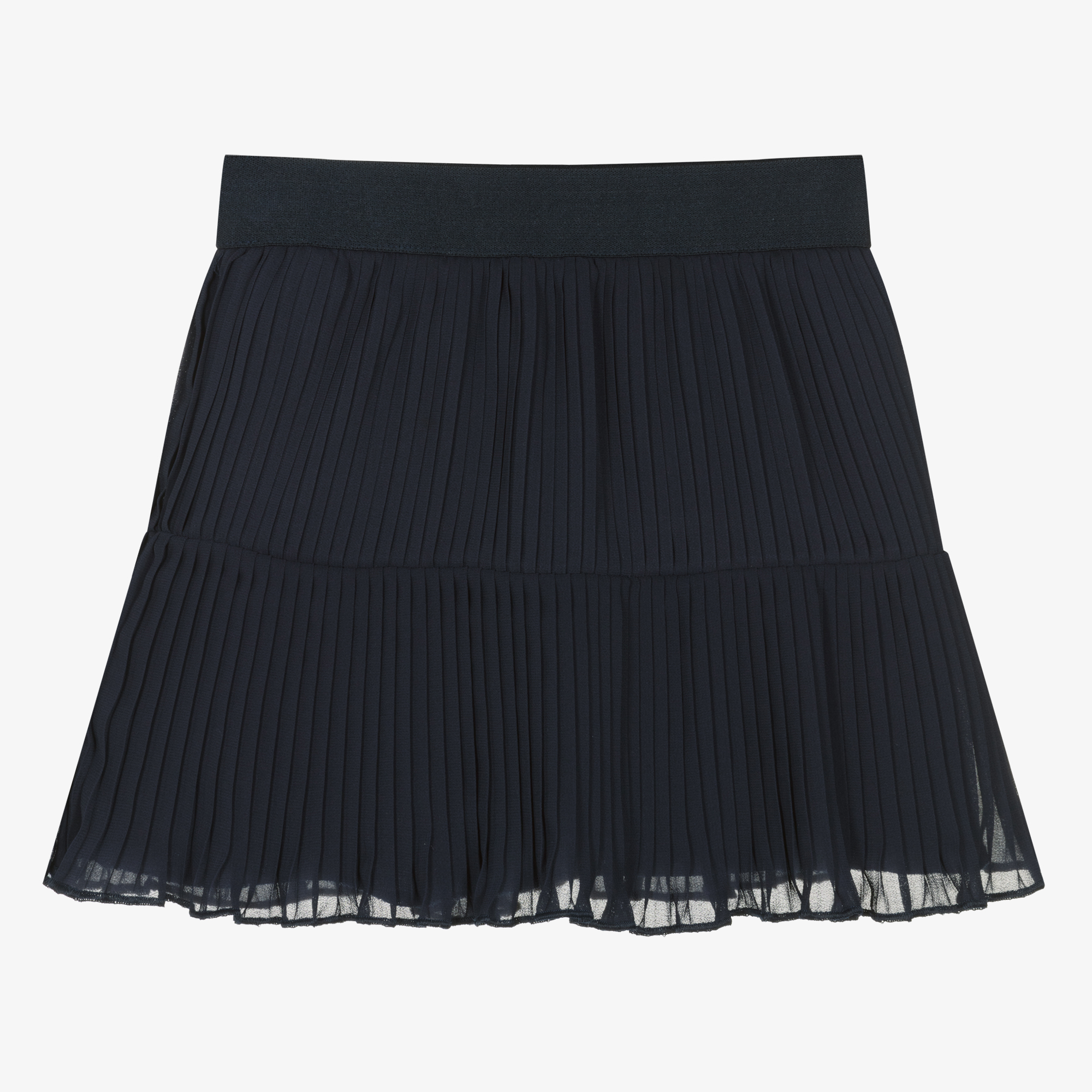 Everything Must Change - Girls Navy Blue Pleated Chiffon Skirt