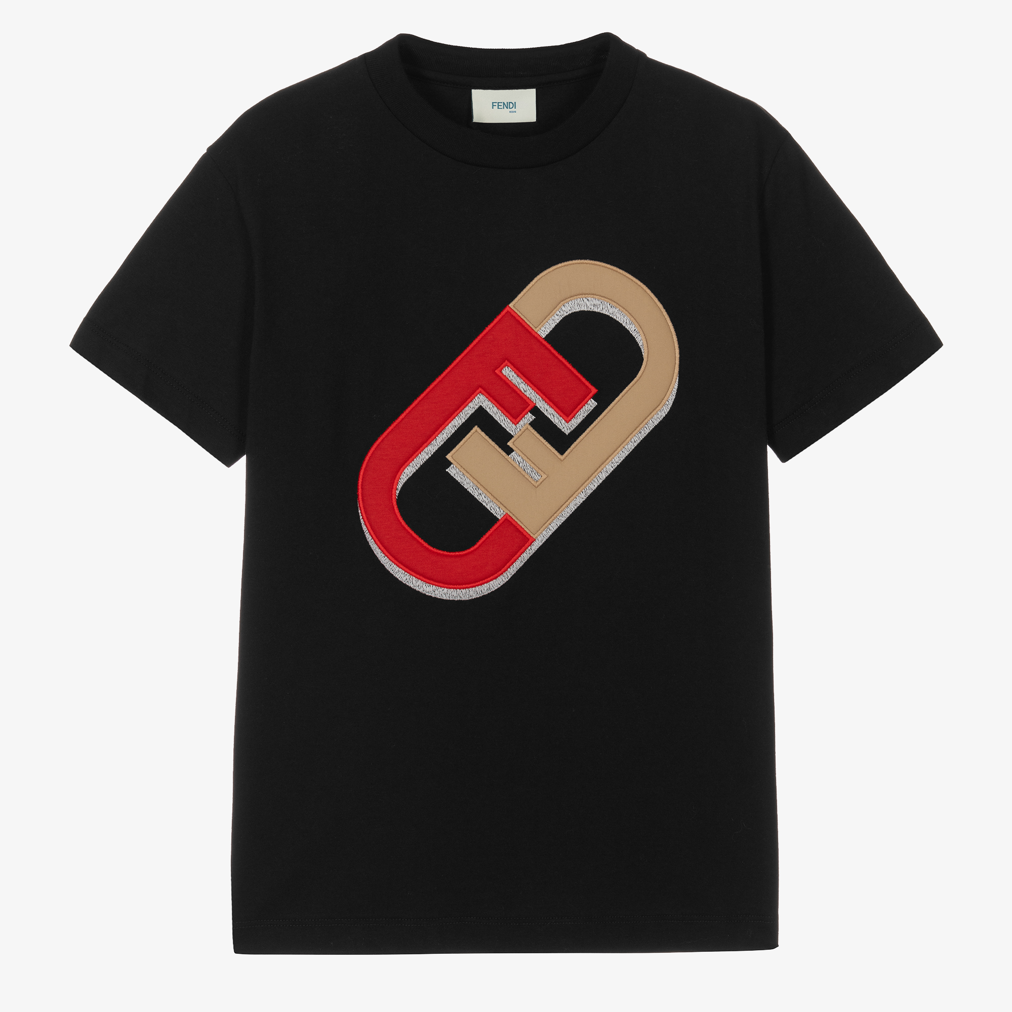 Fendi black 2024 cotton t shirt